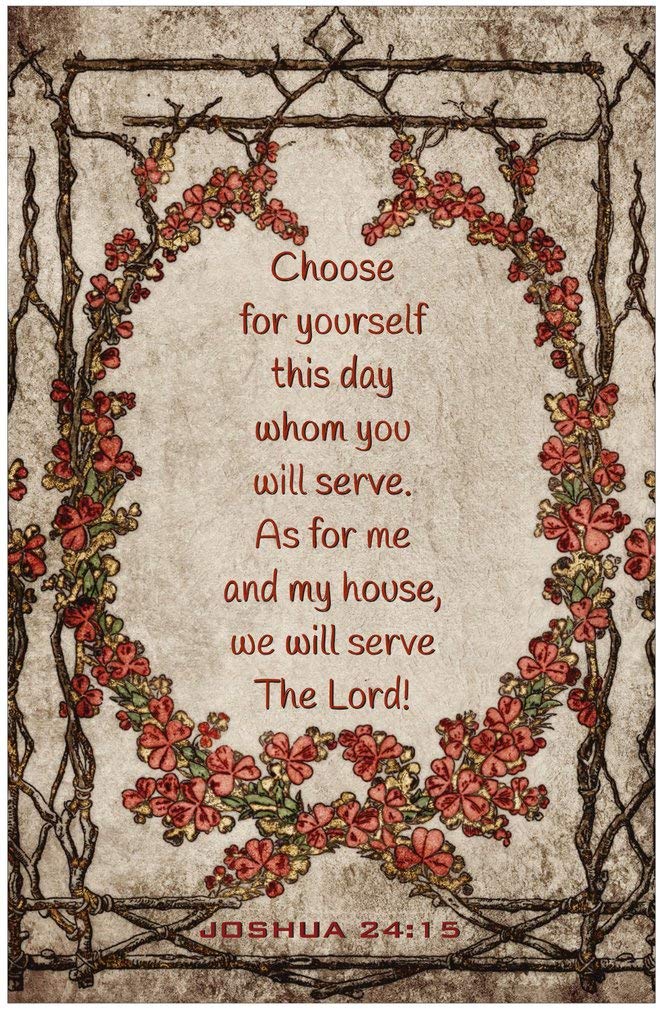 Creation Enterprises Choose for Yourself Inspirational Christian Poster-J50