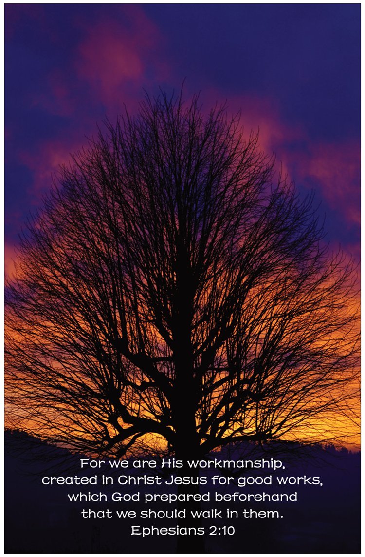 Creation Enterprises Ephesians 2:10 Inspirational Christian Poster-A46