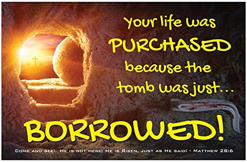 Creation Enterprises Borrowed Tomb Inspirational Christian Poster-H78