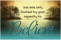 Creation Enterprises Believe Inspirational Christian Poster-J89