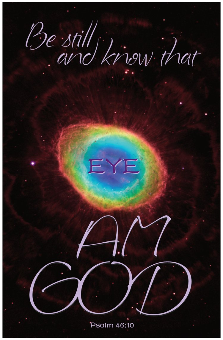 Creation Enterprises Eye Am God Inspirational Christian Poster-A50