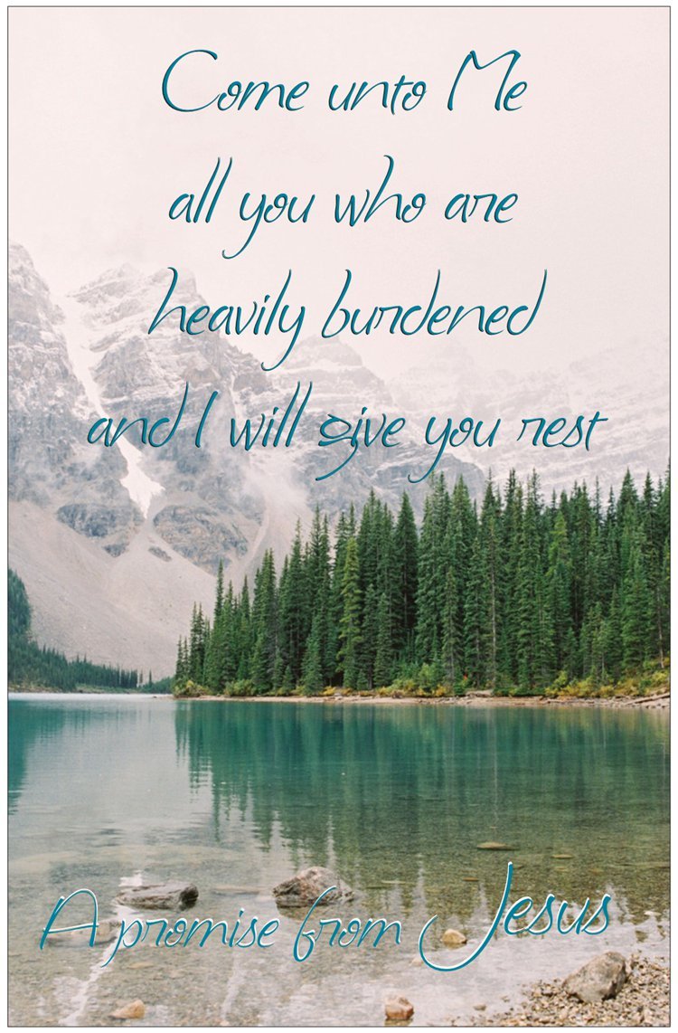 Creation Enterprises Come Unto Me Inspirational Christian Poster-A26