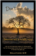 Creation Enterprises Don't Give Up Inspirational Christian Poster-A40