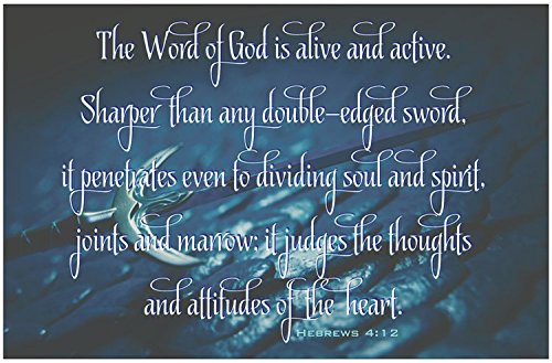 Creation Enterprises Alive Sword Inspirational Christian Poster-E55