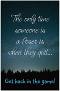 Creation Enterprises Don't Quit Inspirational Christian Poster-B55