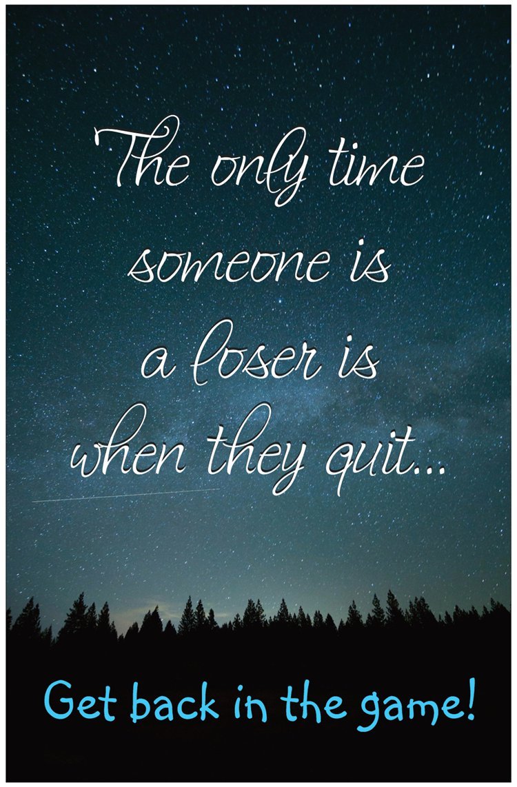 Creation Enterprises Don't Quit Inspirational Christian Poster-B55