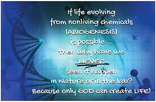 Abiogenesis Inspirational Christian Poster-A93
