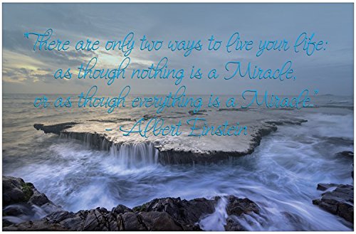 Creation Enterprises Einstein Miracle Inspirational Christian Poster-E88