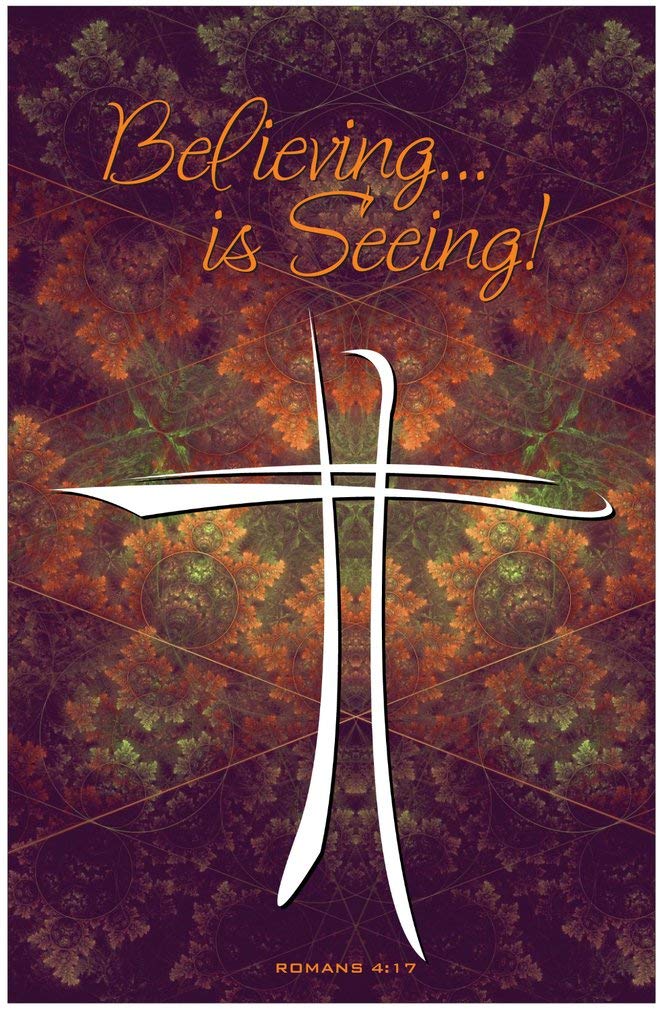 Believing is Seeing Inspirational Christian Poster-L5