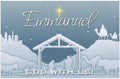 Creation Enterprises Emmanuel Manger Inspirational Christian Poster-B105