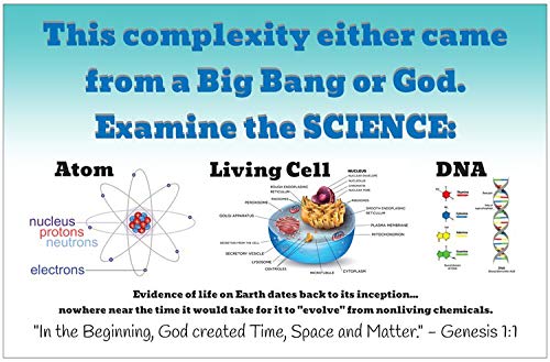 Creation Enterprises Examine The Science Inspirational Christian Poster-H89