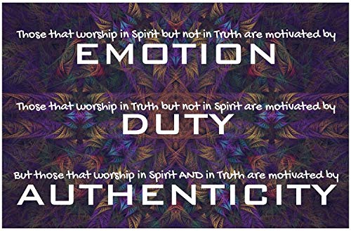 Authenticity Inspirational Christian Poster-K21
