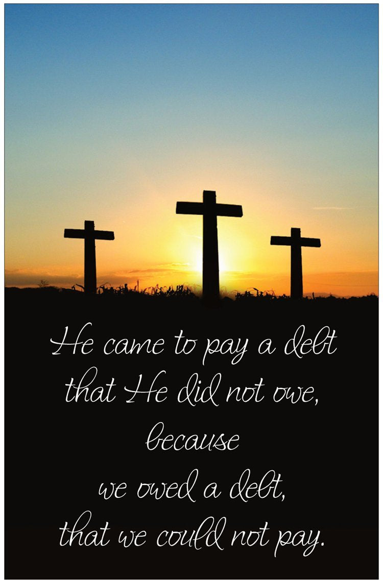 Creation Enterprises Debt Inspirational Christian Poster-A37