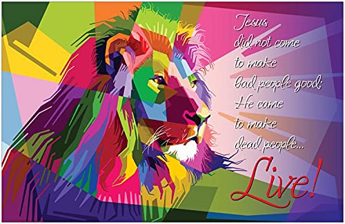 Creation Enterprises Dead People Live Inspirational Christian Poster-B100