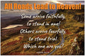Creation Enterprises All Roads Inspirational Christian Poster-K6