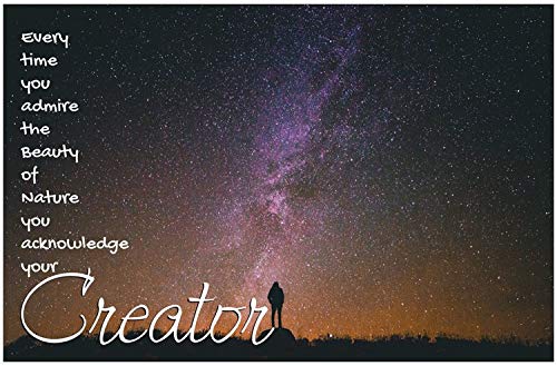 Creation Enterprises Acknowledge Your Creator Inspirational Christian Poster-H56