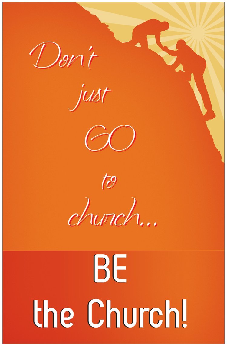 Creation Enterprises Be The Church Inspirational Christian Poster-A8