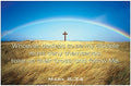 Creation Enterprises Cross Rainbow Inspirational Christian Poster-A31