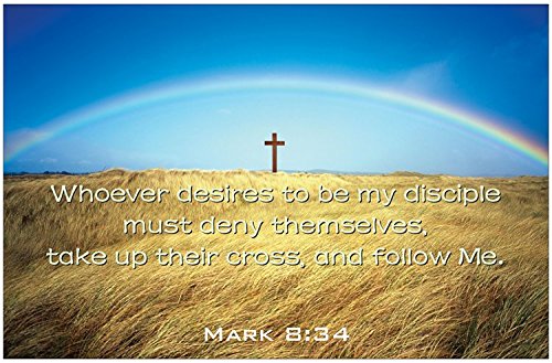 Creation Enterprises Cross Rainbow Inspirational Christian Poster-A31