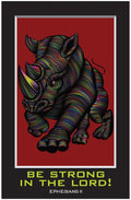 Creation Enterprises Be Strong Inspirational Christian Poster-J51