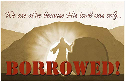 Creation Enterprises Borrowed Tomb Inspirational Christian Poster-J69