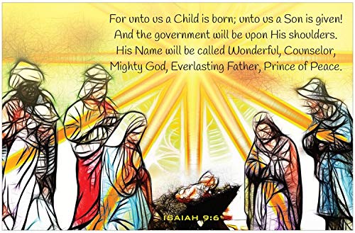 Creation Enterprises Child is Born Inspirational Christian Poster-I90