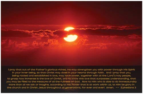 Creation Enterprises Ephesians 3 Inspirational Christian Poster-F17