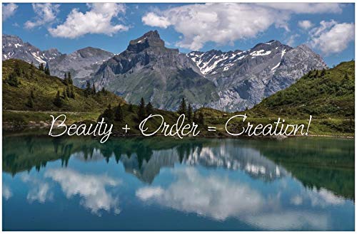 Beauty+Order=Creation Inspirational Christian Poster-K85