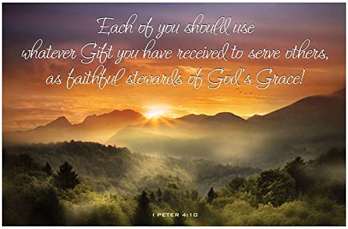 Creation Enterprises Faithful Stewards Inspirational Christian Poster-J12