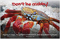 Creation Enterprises Don't Be Crabby Inspirational Christian Poster-C96