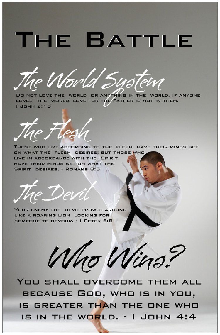 Creation Enterprises Battle Inspirational Christian Poster-D64