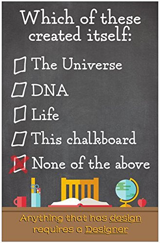 Creation Enterprises Chalkboard Inspirational Christian Poster-D35