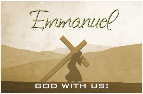 Creation Enterprises Emmanuel Cross Inspirational Christian Poster-B106