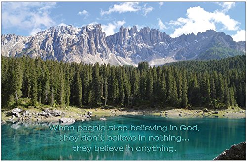 Creation Enterprises Don't Stop Believing Inspirational Christian Poster-E82