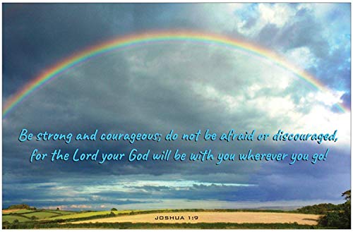 Be Strong Inspirational Christian Poster-D91