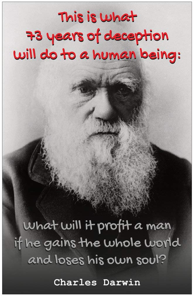 Creation Enterprises Darwin Deception Inspirational Christian Poster-H92