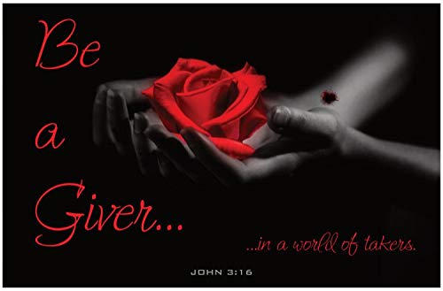Creation Enterprises Be a Giver Inspirational Christian Poster-I38