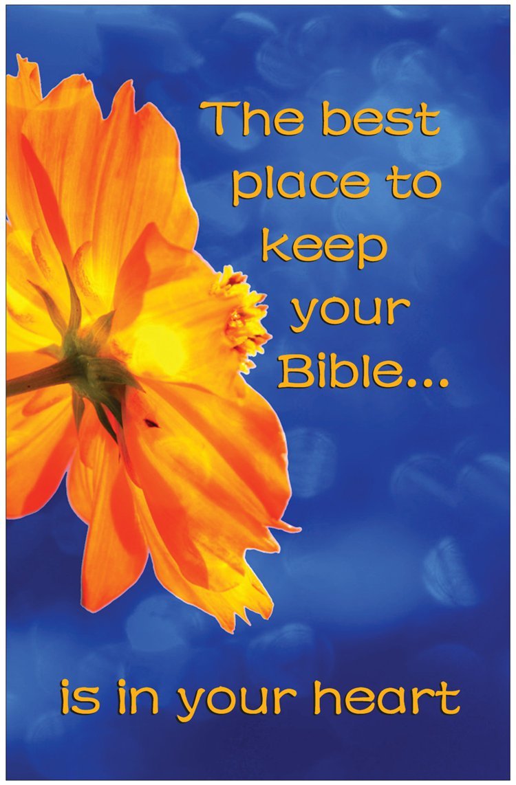 Creation Enterprises Bible Heart Inspirational Christian Poster-A14