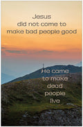 Creation Enterprises Dead People Live Inspirational Christian Poster-A36