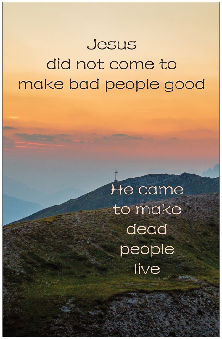 Creation Enterprises Dead People Live Inspirational Christian Poster-A36