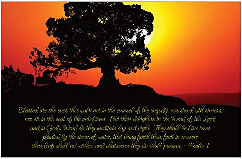 Creation Enterprises Blessed Inspirational Christian Poster-H6