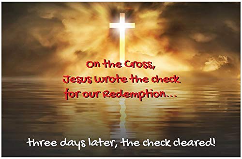 Check Cleared Inspirational Christian Poster-L33