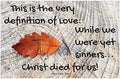 Creation Enterprises Definition of Love Inspirational Christian Poster-J59