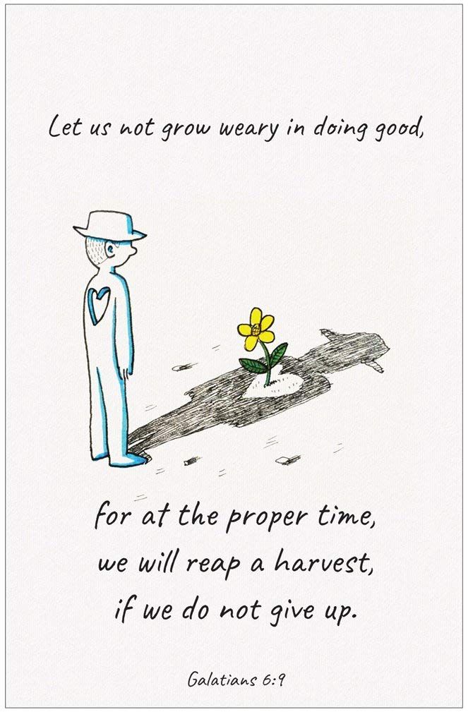 Creation Enterprises Do Not Give Up Inspirational Christian Poster-H10