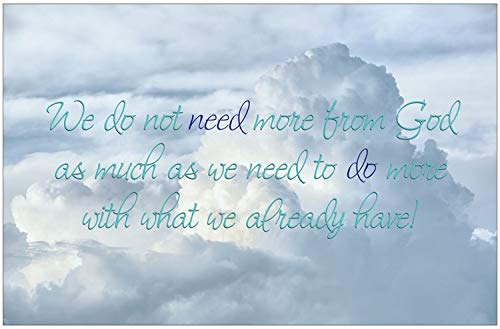 Creation Enterprises Do More Inspirational Christian Poster-F71