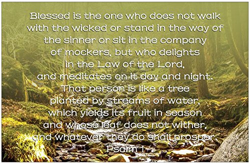 Creation Enterprises Blessed Inspirational Christian Poster-A16