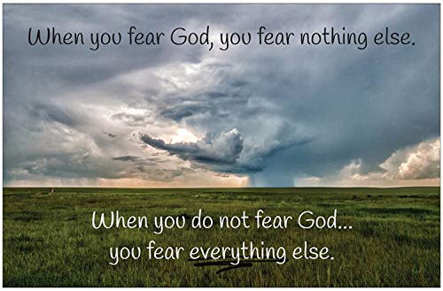 Creation Enterprises Fear God Inspirational Christian Poster-H39